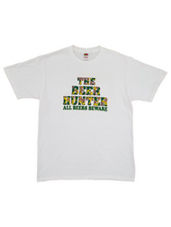 Split Tee Mens White The Beer Hunter All Beers Beware Short Sleeve T-Shirt