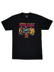 Mortal Kombat Mens Big & Tall Black Classic Graphic Tee Short Sleeve T-Shirt