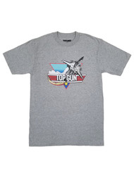 Top Gun Mens Big & Tall Heather Gray Short Sleeve Graphic Tee T-Shirt