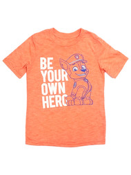 Paw Patrol Toddler Boys Orange "Be Your Own Hero" Tee Shirt T-Shirt