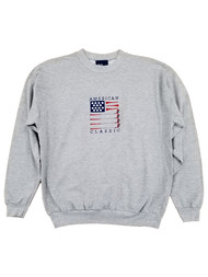 M&C Sport Mens Light Gray Heather American Classic Golf Sweatshirt