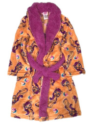 My Little Pony Girls Plush Orange & Pony Robe House Coat