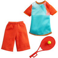 Barbie Fashion Pack, Career Tennis Player Doll Clothes for Ken & Tennis Racquet
