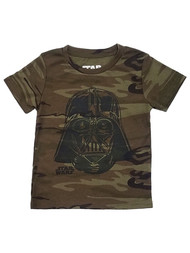 Star Wars Toddler Boys Camo Darth Vader Short Sleeve Tee Shirt T-Shirt 3T