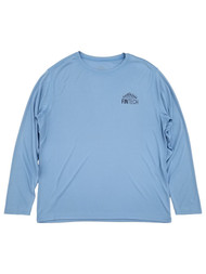 Fintech Mens Powder Blue Long Sleeve Performance Fishing Shirt
