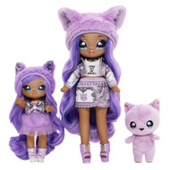 Na Na Na Surprise Lavender Kitty Cat Family Soft Doll Playset, 4 Pieces