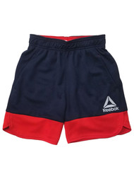Reebok Boys Navy & Red Athletic Basketball Shorts