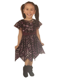 Infant Girls Purple Metallic Witch Costume Dress & Bolero 12-24 Months