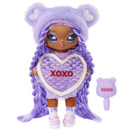 Na Na Na Surprise Eva Evermore, Purple Lavender Teddy Bear Inspired 7.5" Doll