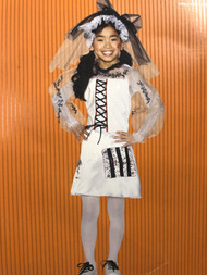 Girls White Monster Bride of Frankenstein Child Halloween Costume