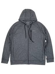 Eddie Bauer Mens Gray Resolution Tech Full Zip Hoodie Sweatshirt