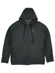 Eddie Bauer Mens Black Resolution Tech Full Zip Hoodie Sweatshirt