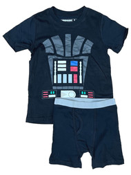Underoos Boys Black Star Wars Boxer Briefs & T-Shirt Darth Vader Underwear Set
