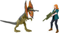 Jurassic World Dominion Claire & Dilophosaurus Dinosaur Action Figures Playset