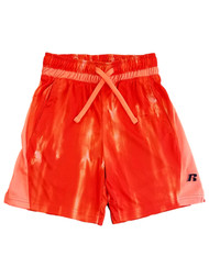 Russell Boys Orange Athletic Basketball Shorts With Drawstring