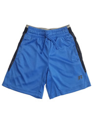 Russell Boys Blue & Black Athletic Basketball Shorts With Drawstring