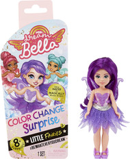 MGA Dream Bella Color Change Little Fairies Doll, 5.5" Purple Aubrey Fairy