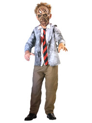 Seasons Boys Zombie Businessman Suit & Mask Halloween Costume Large (10-12)