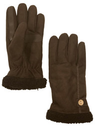 Isotoner SmartDri Smart Touch Womens Brown Sherpasoft Touchscreen Gloves