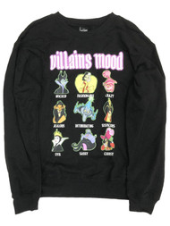 Disney Villains Junior Womens Black Cruella & Scar Sweatshirt Sweat Shirt