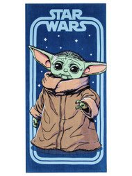 Star Wars The Child Vintage Baby Yoda Cotton Beach Towel, 28 x 58 inches