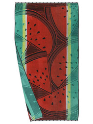 Big One Plush Watermelon Design Oversized Cotton Beach Towel 3' x 6'