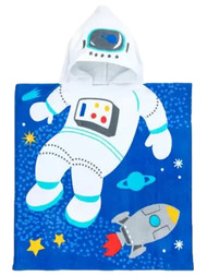 Your Zone Astronaut Hooded Hooded Towel, Bath Poncho 24x48