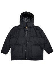 The Foundry Mens Black Heavyweight Insulated Puffer Jacket Coat