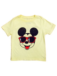 Disney Infant & Toddler Boys Yellow Short Sleeved Mickey Mouse Tee Shirt