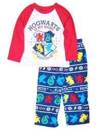 Harry Potter Boys Christmas Pajamas Long Sleeve T-Shirt & Pants Sleep Set