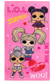 L.O.L. Surprise! Record Deals Summer Beach Towel 28x58 100% Cotton, LOL