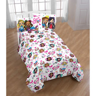 Boxy Girls Kids Sheet Set, Full Bed Microfiber Sheets