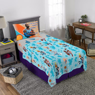 Space Jam Kids Twin Microfiber Sheet Set, Blue & Gray Bed Sheets