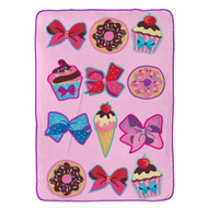 Nickelodeon JoJo Siwa Follow Your Dreams Plush Twin Bed Blanket, 62"x90"