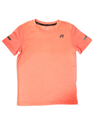Russell Boys Silky Mesh Orange Athletic Tee Shirt T-Shirt