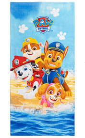 Paw Patrol Kids Puppy Dog Beach Towel, 28x58 100% Cotton