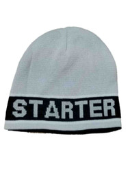 Men's Grey With Black Stripe Winter Beanie Stocking Cap Hat