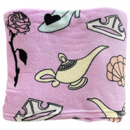 Disney Collection Princess Plush Throw Blanket, 50 x 60 Purple