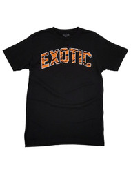 Walnut & 39th Mens Black Exotic Tiger Tee Short Sleeve T-Shirt