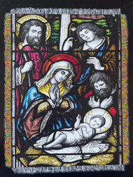 Northwest Woven Tapestry Nativity Throw Blanket, Baby Jesus