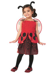 Halloween Infant Girls Red Ladybug Costume Dress Headband & Wings 18-24 Months