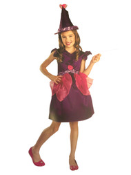 DIsguise Girls Botanical Witch Purple Dress & Hat Halloween Costume Medium (7-8)