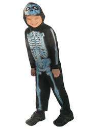 Infant Boys & Girls Skeleton Jumpsuit With Hood Halloween Costume 12-24 Months
