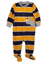 Carters Infant Boys Yellow & Blue Stripe Rhino Sleeper Pajamas
