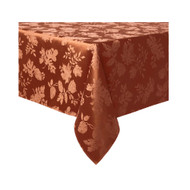 Town & Country Autumn Medley Rust Spice Fall Leaf Damask Tablecloth, 60x144 Obl