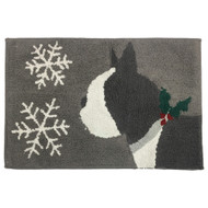 Vern Yip by SKL Fa La La Dogs Christmas Cotton Bath Rug, 20x30 Puppy Throw Mat