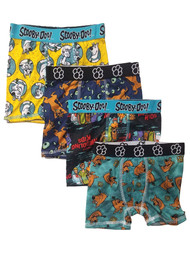 Boys 4-Pack Scooby-Doo Athletic Stretch Underwear Boxer Briefs