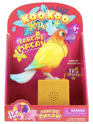 Koo Koo Pets Maximillian The Dancing Macaw Talking Singing Bird Electronic Pet