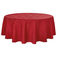 Winter Wonderland Holiday Medley Red Damask Tablecloth, 70 Round