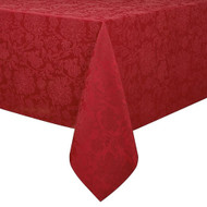 Winter Wonderland Holiday Medley Red Damask Tablecloth, 60x144 Oblong